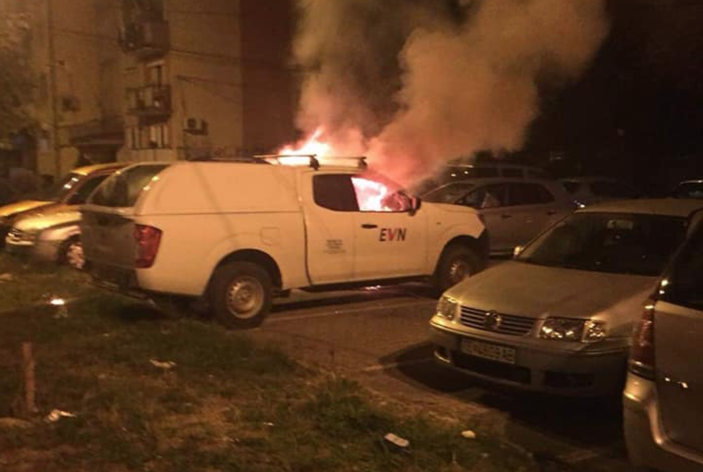 zapaleni vozila evn