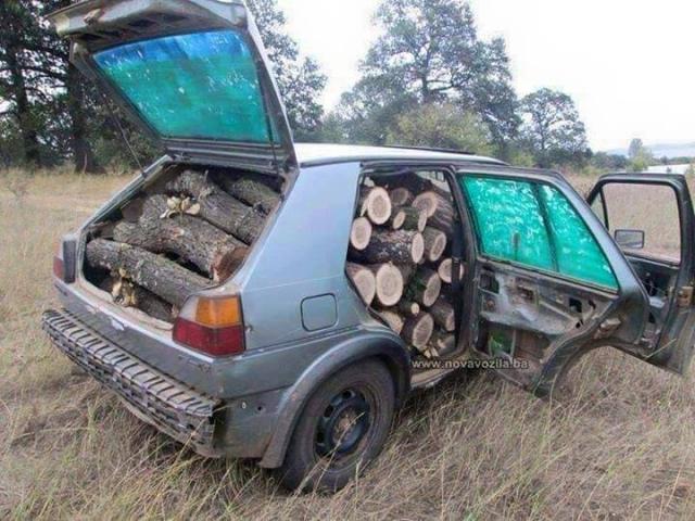 дива сеча на дрва