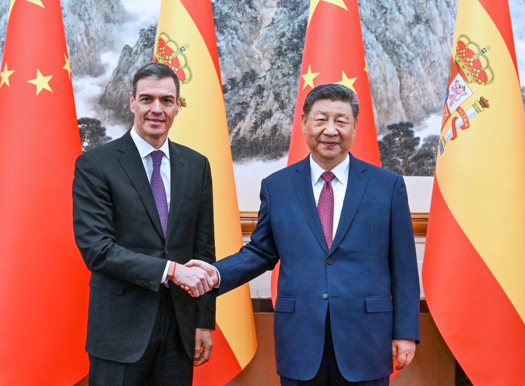 sancez spain prime minister xi jinping china