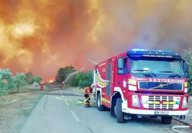 slovenija pozarna pomos berovo