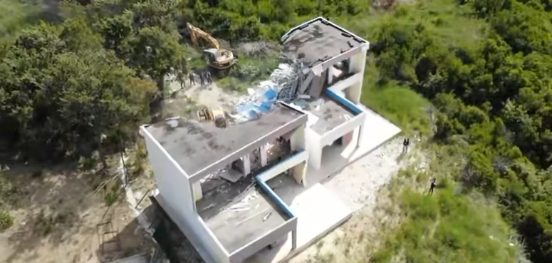 rusenje divogradbi albanija edi rama