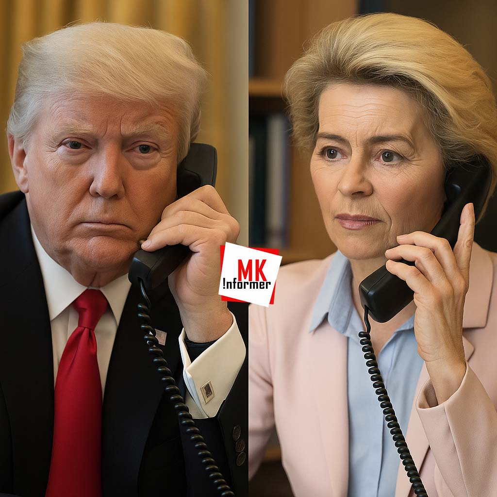 telefonski razgovor tramp fon der lejn