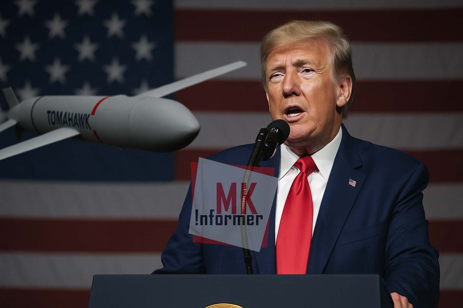 donald tramp tomahavka