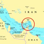 Persian Gulf region political map