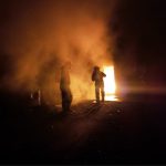 Утрински пожар во Илинден: Изгоре помошна просторија pozar1